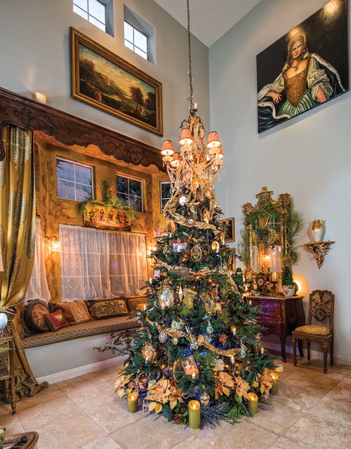 Wide View of Christmas Tree Holiday Design by Jennifer Chapman