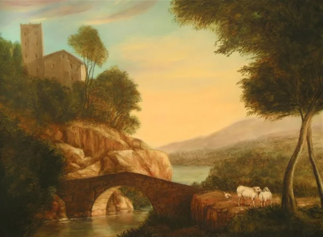 River Valley Painting by Jennifer Chapman
