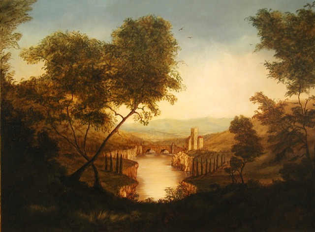 Classical Landscape Painting by Jennifer Chapman