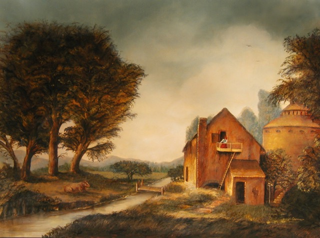 Farmhouse Painting by Jennifer Chapman