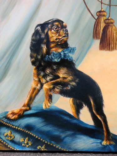 English Toy Spaniel Portrait by Jennifer Chapman