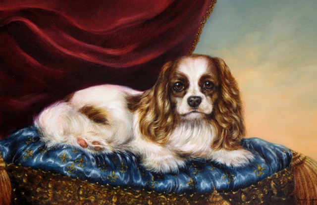 Cavalier King Charles Spaniel Portrait by Jennifer Chapman