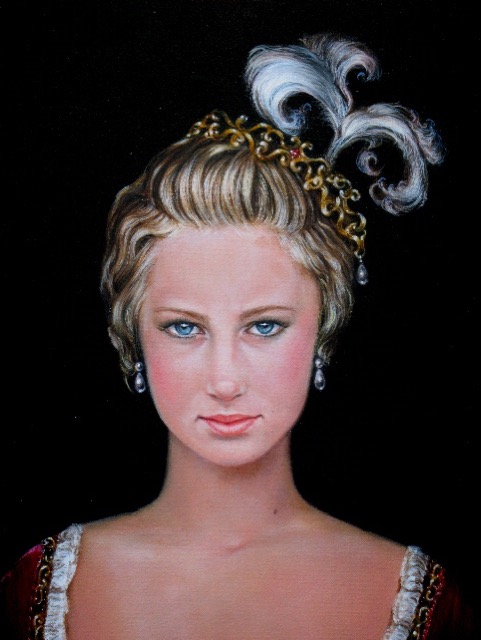 Close Up of Neoclassicism Portrait by Jennifer Chapman