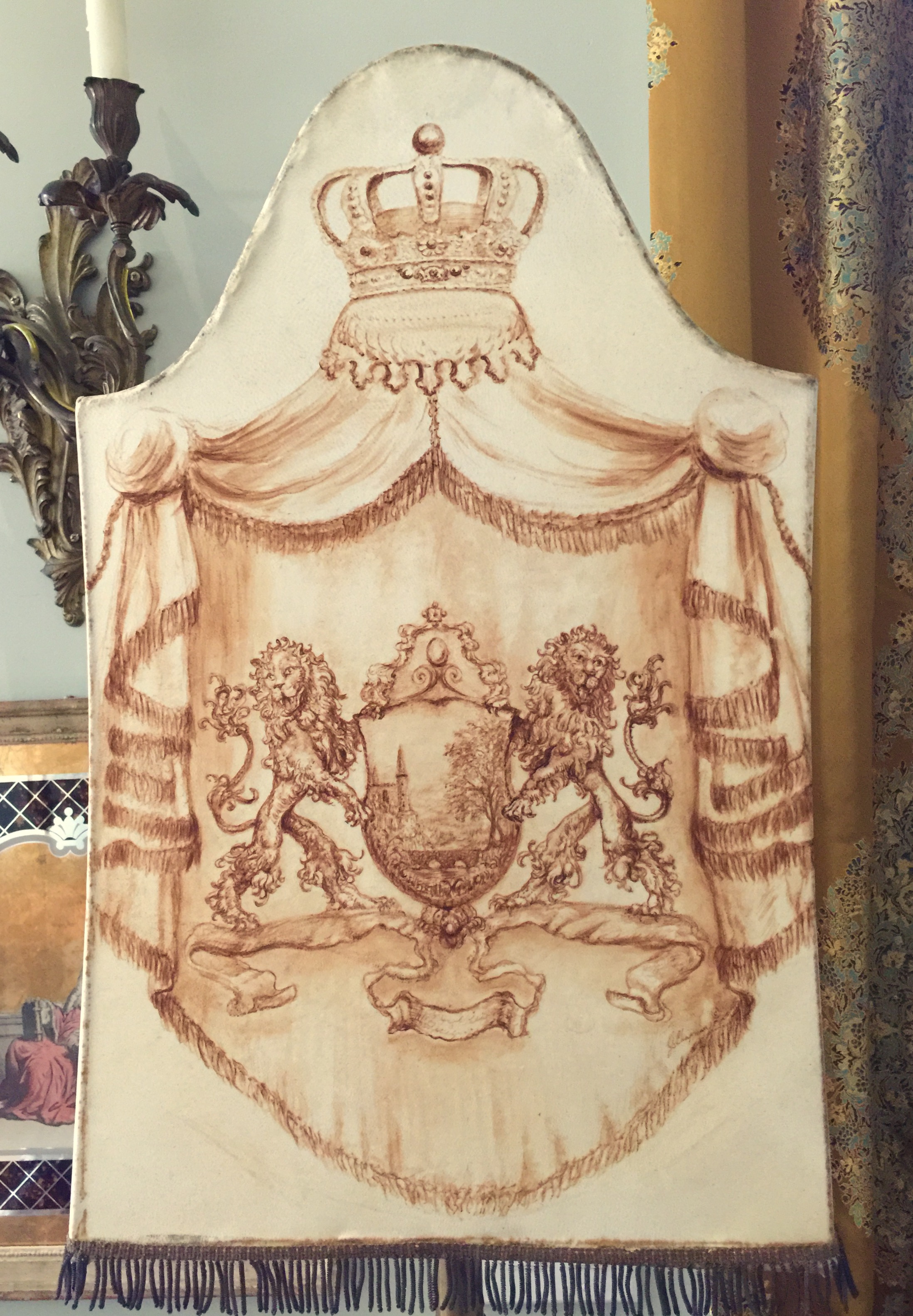 Family Crest Lampshade from the Masterpiece Collection by Jennifer Chapman