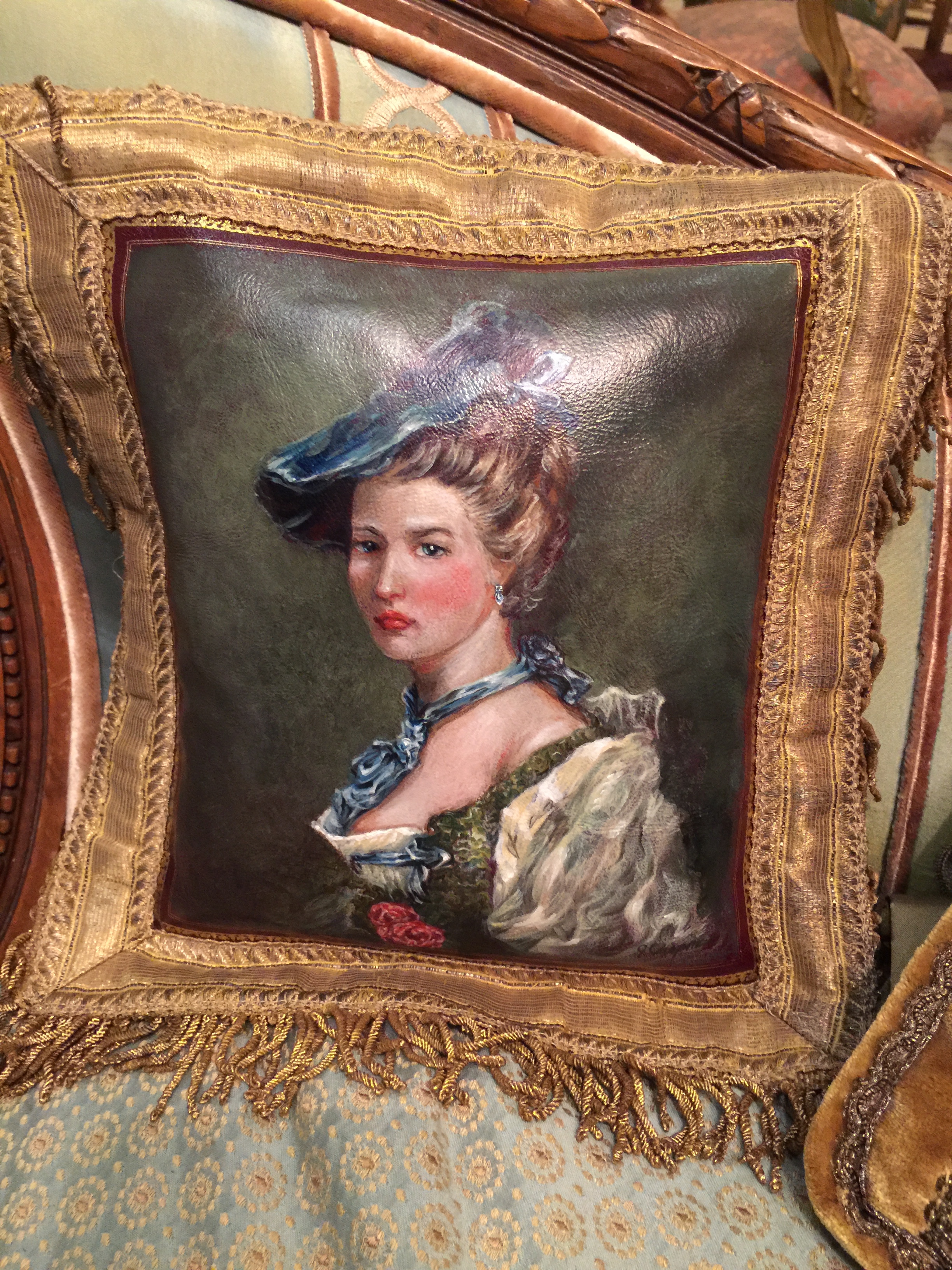 Woman's Portrait Pillow from the Masterpiece Collection by Jennifer Chapman
