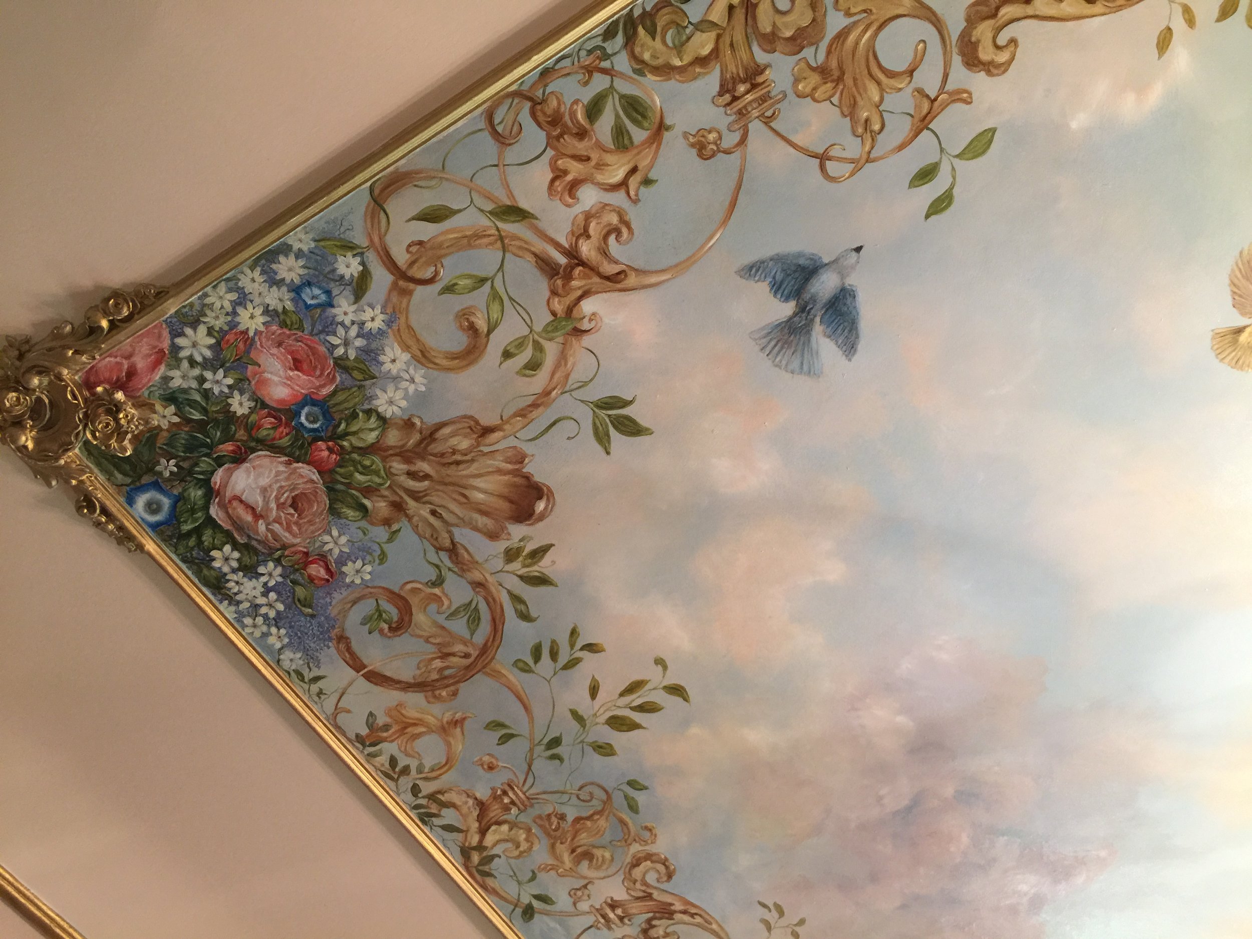 Stunning Ceiling Mural by Jennifer Chapman