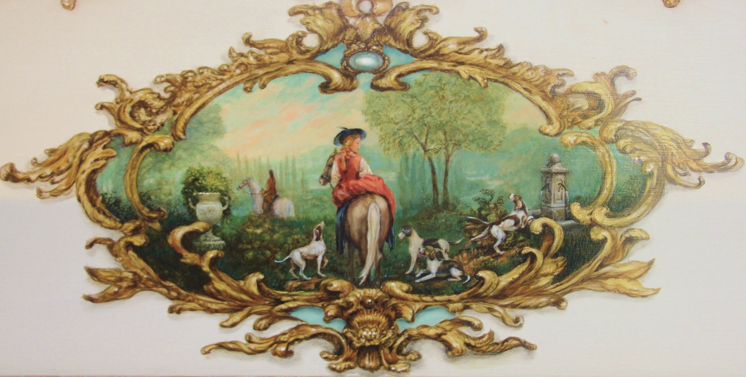 a detailed view of the piano mural