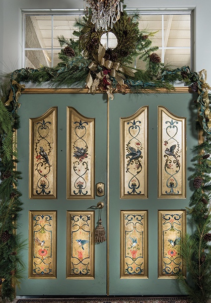 Pine Garland and Wreath Holiday Design by Jennifer Chapman