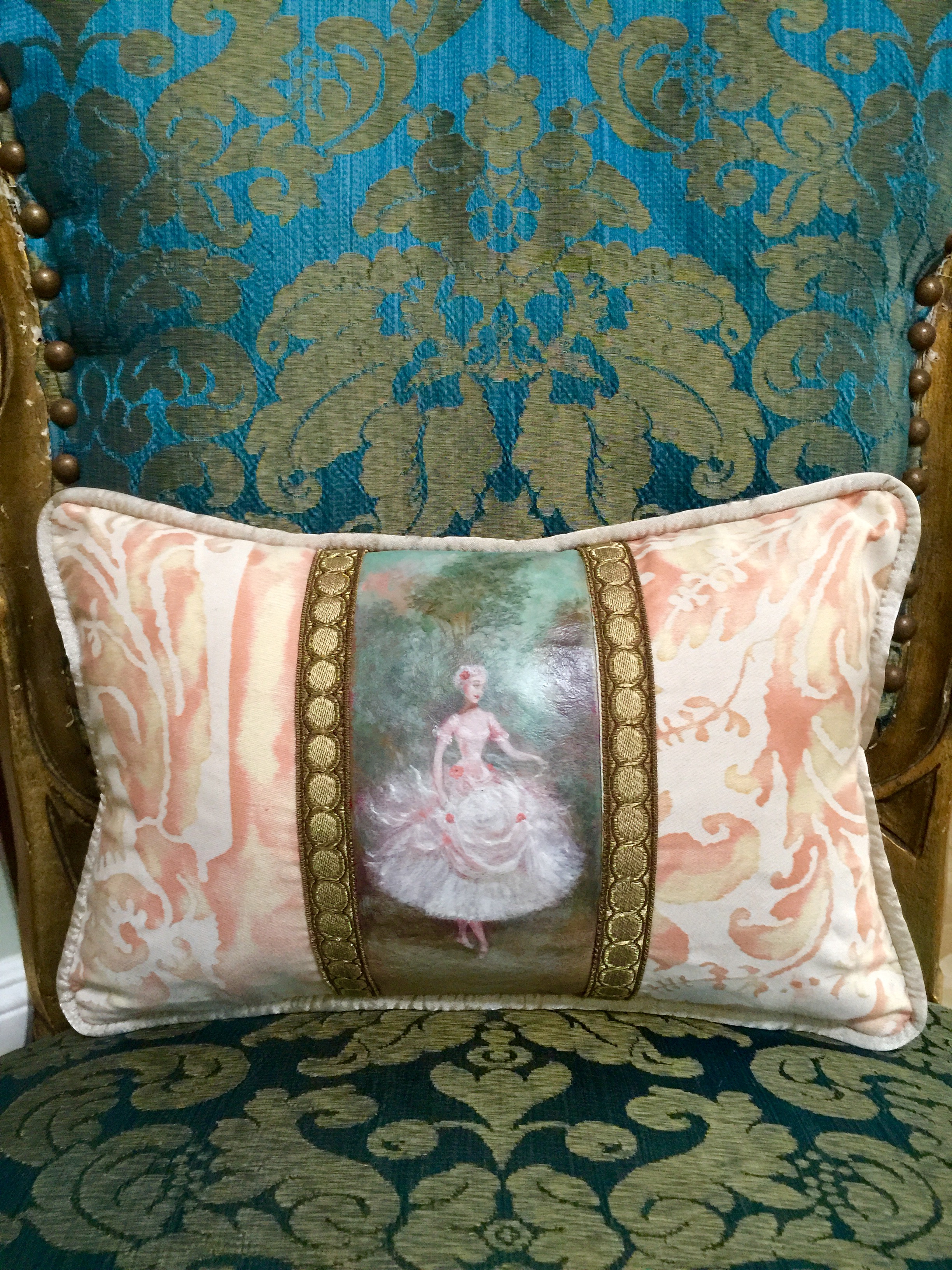 Lady in the Forest Pillow from the Masterpiece Collection by Jennifer Chapman