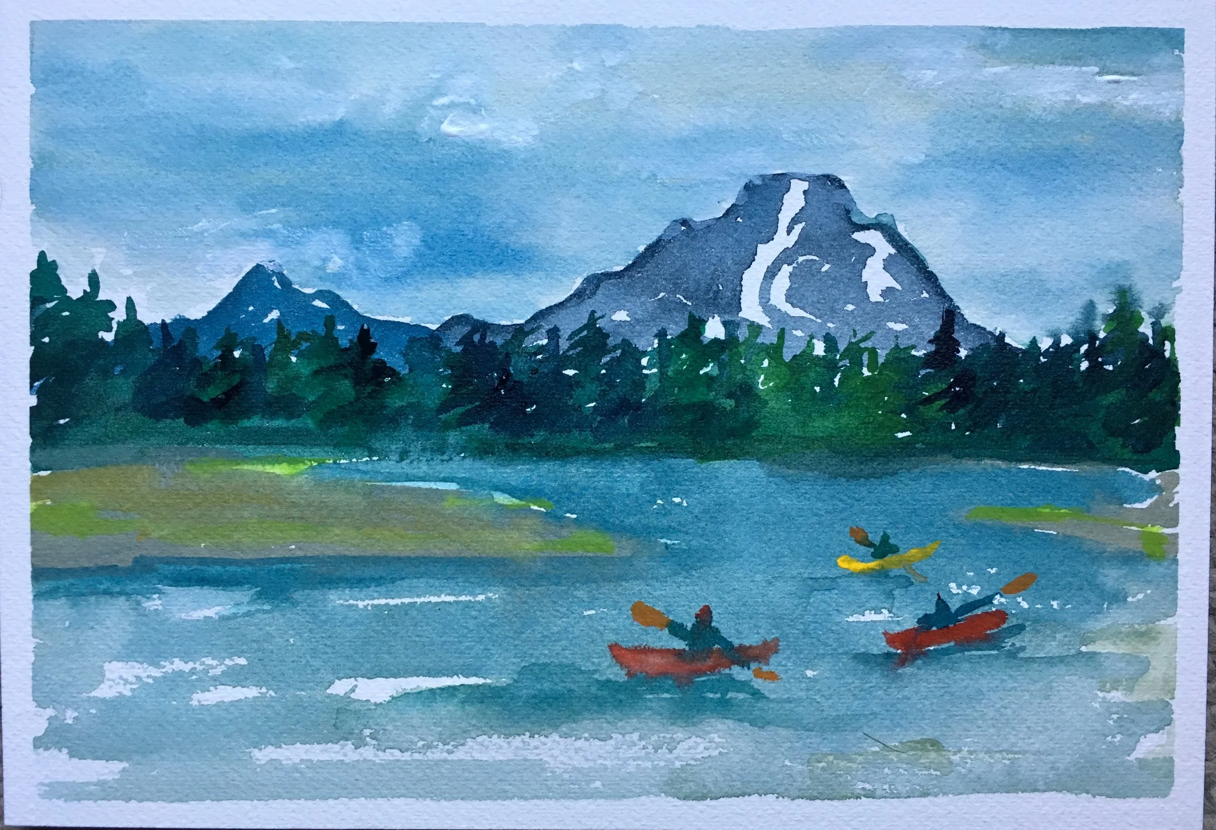 #100 - Kayakers on the Snake