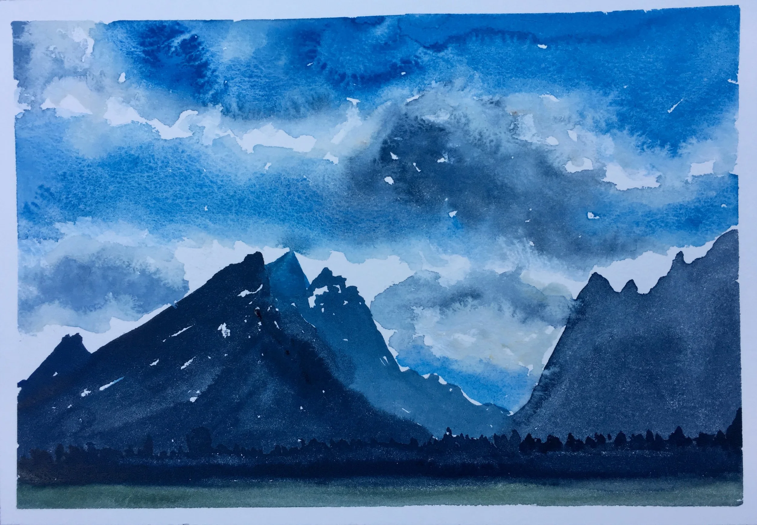 #143 - Evening Clouds - Tetons