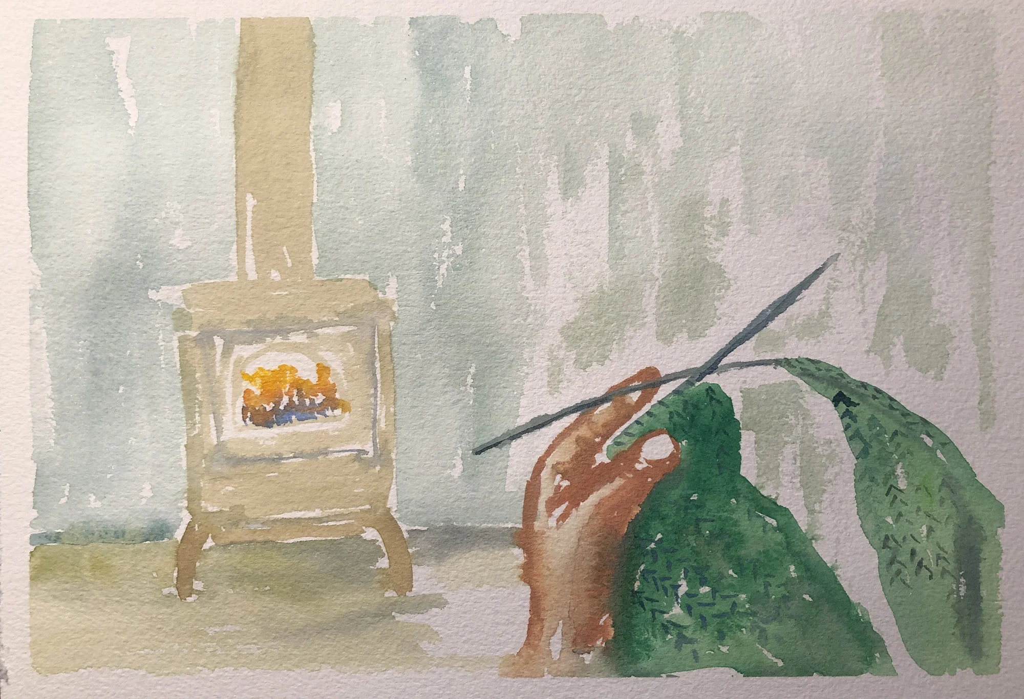 #234 - Knitting By The Fire