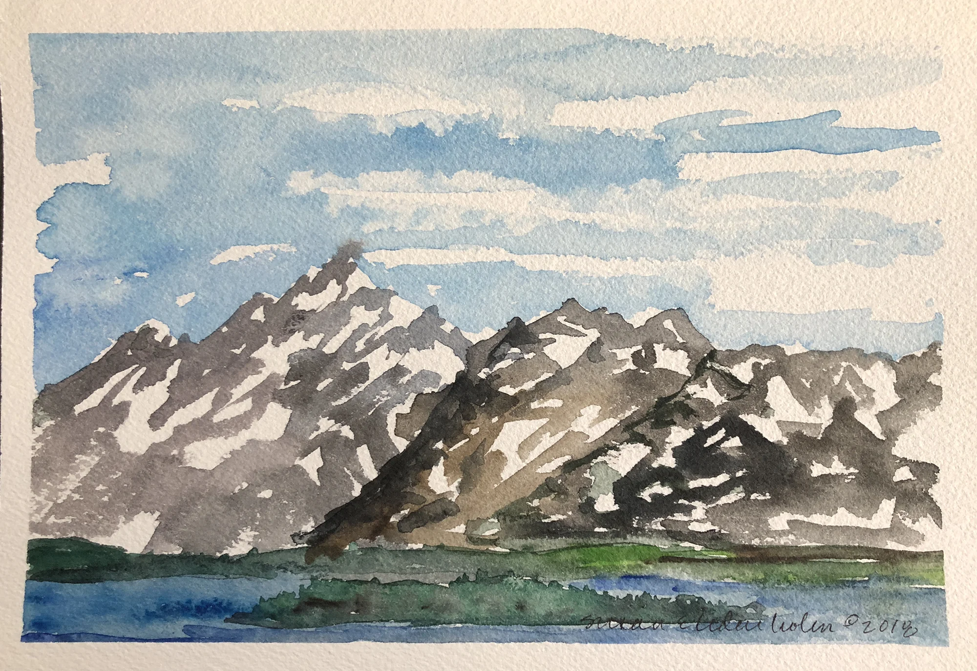 #442 - The Tetons from Jackson Lake Lodge