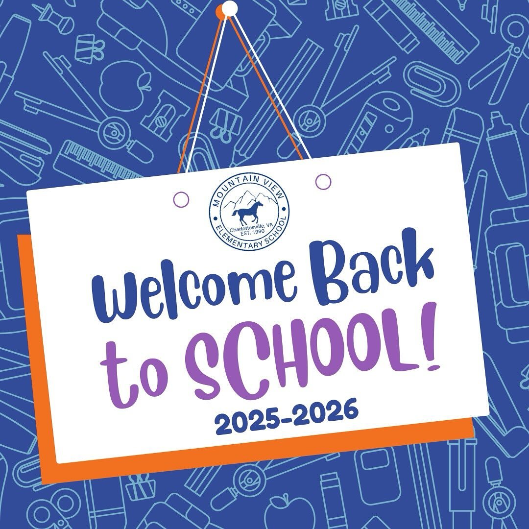 📚🍎🐴 Welcome back, Mountain View families! The first day of school is here, and we are so excited to kick off another amazing year together! 

We have lots of fun events, volunteer opportunities, and ways to connect with our school community coming