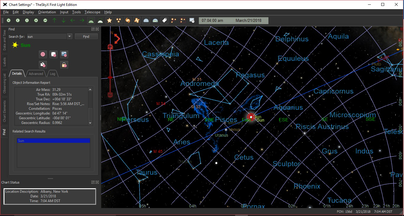 Astronomy Chart 