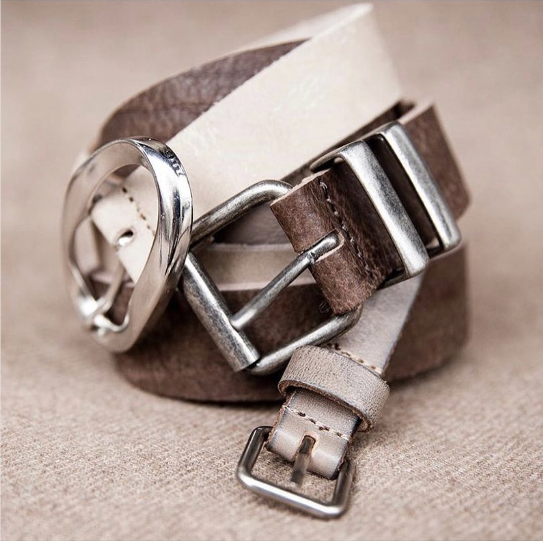 Handmade Leather Belt  Patented Curved Belt by Embrazio