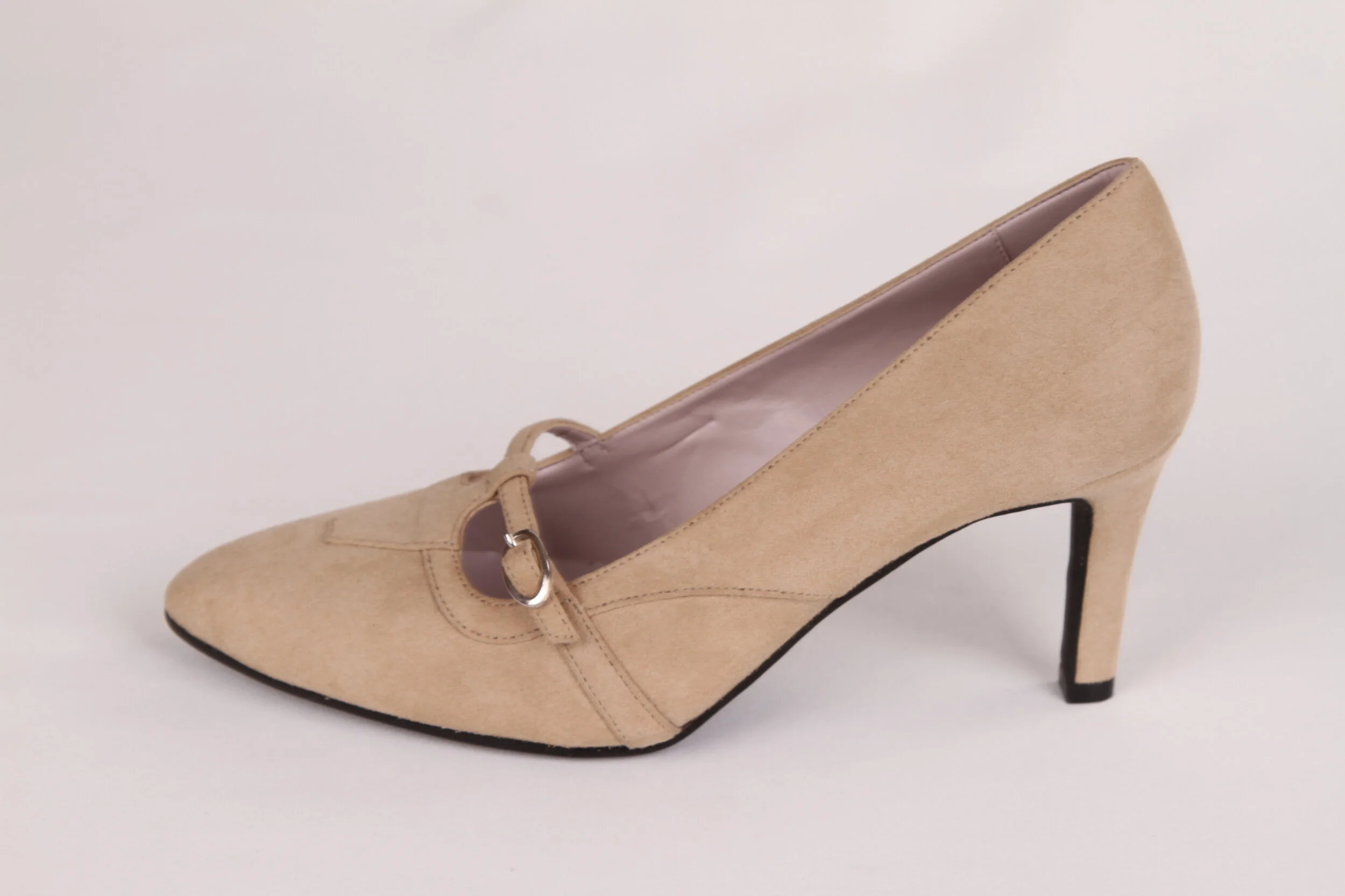 Escarpins vegan sans cuir femme salomés Nora beige talon aiguille haut Chaussures vegan femme — VALENTINA ROMAN STUDIO Chaussures Véganes