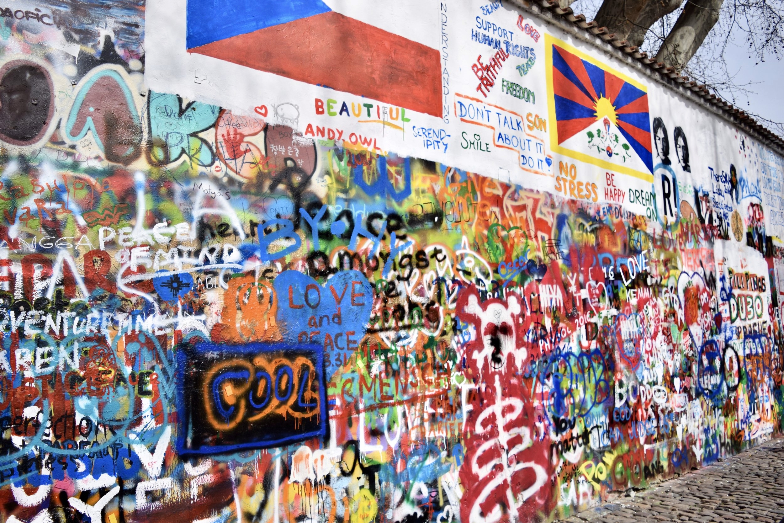 Lennon Wall, Prague, Czech Republic