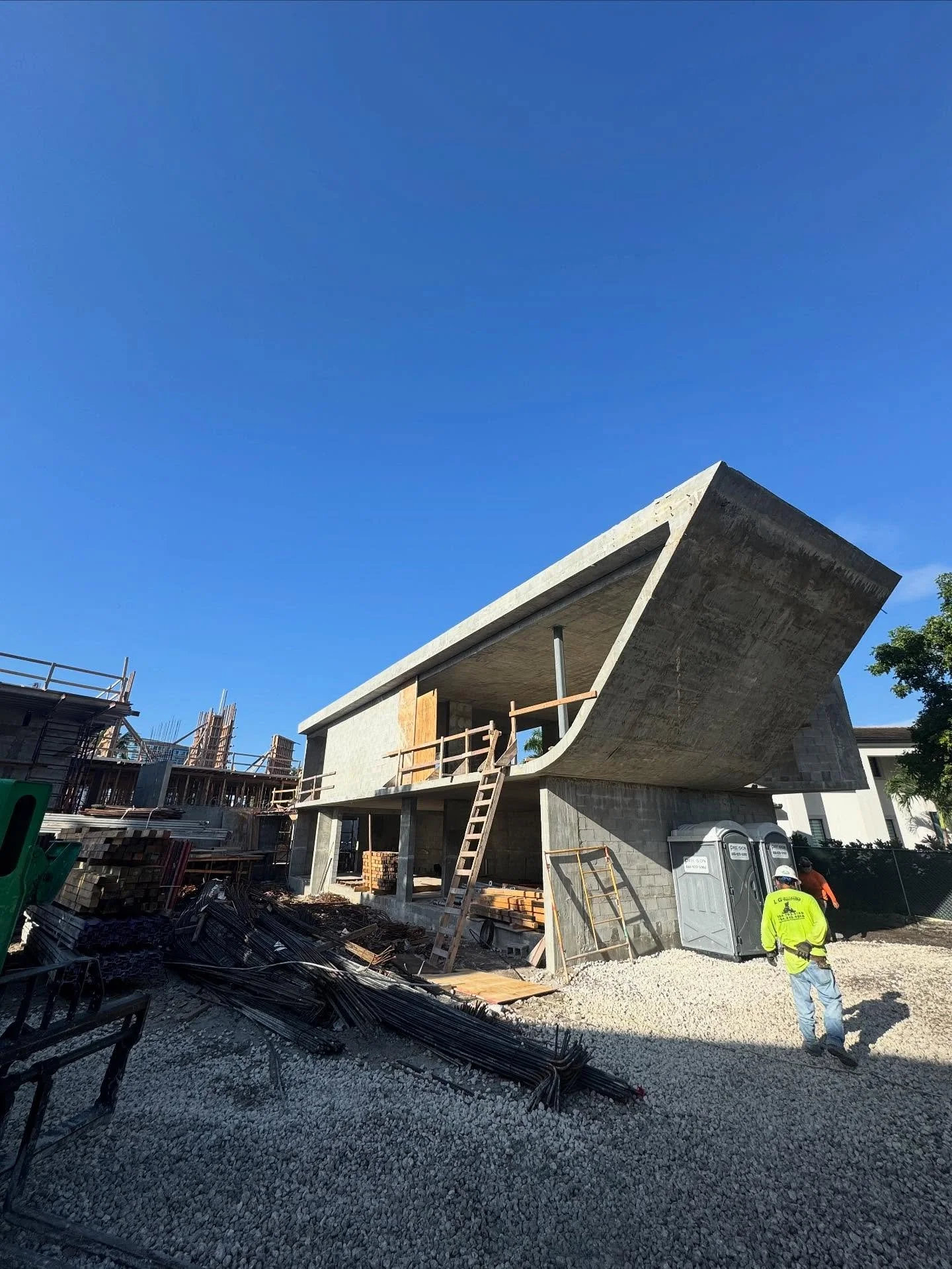 Concrete work progressing nicely.