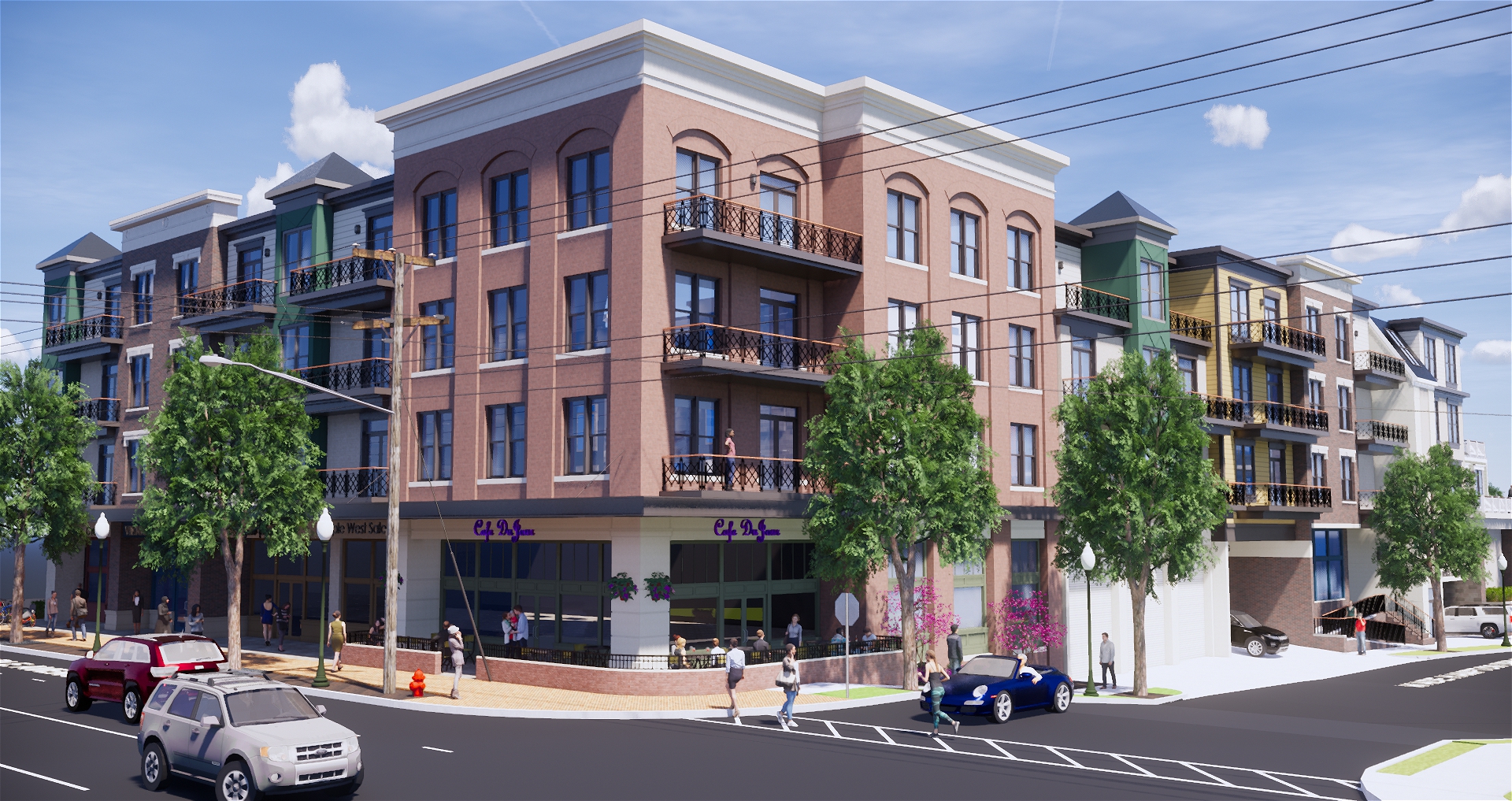 Corner of Maple Avenue and Wade Hampton Drive