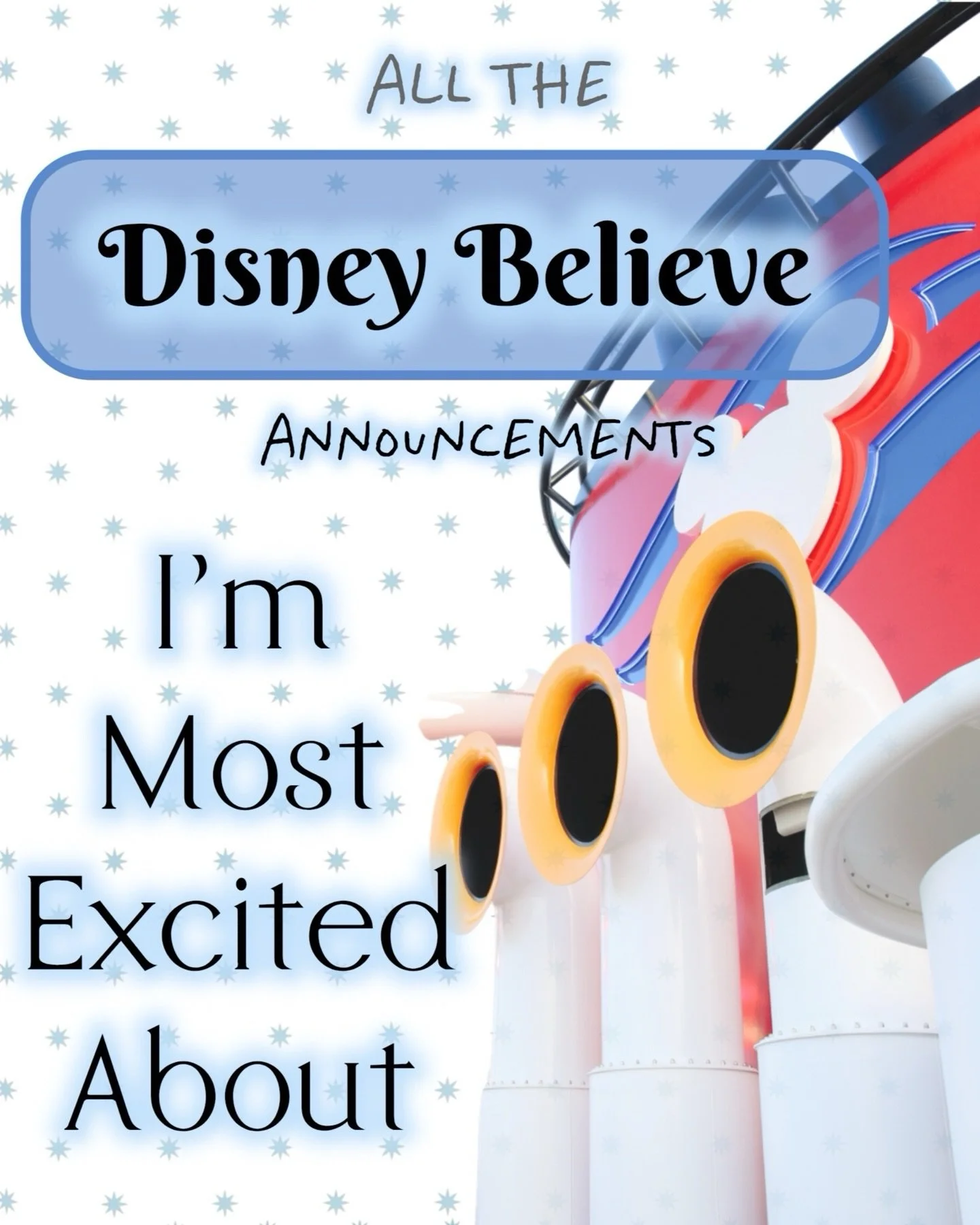 Disney announced a TON of details about their new ship, the Disney Believe, today! There is so much more but these are the things I was MOST excited about after the livestream presentation! 🤍

Here&rsquo;s more info you NEED to know:

🚢 The inaugur