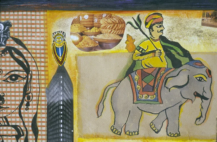 Detail of Clemente, Fischl, and Stella went, Joan Brown Died.