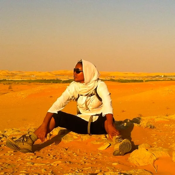 On a hike outside Riyadh, Saudi Arabia