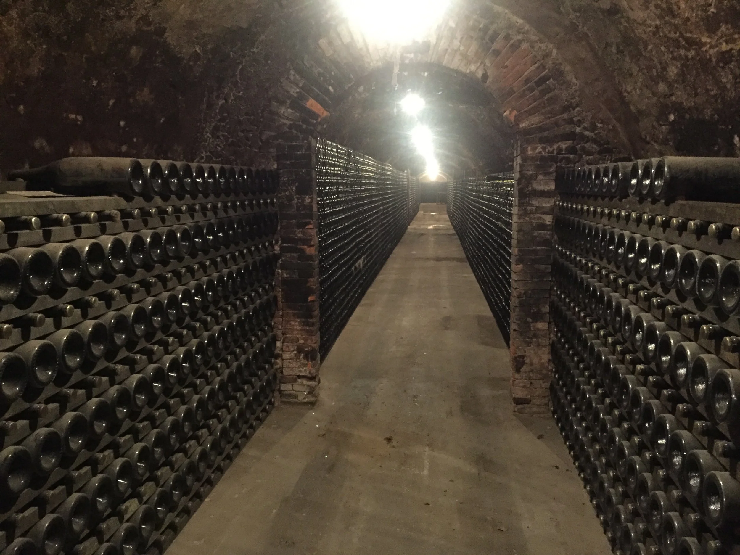 underground cellar at Gaston Chicquet