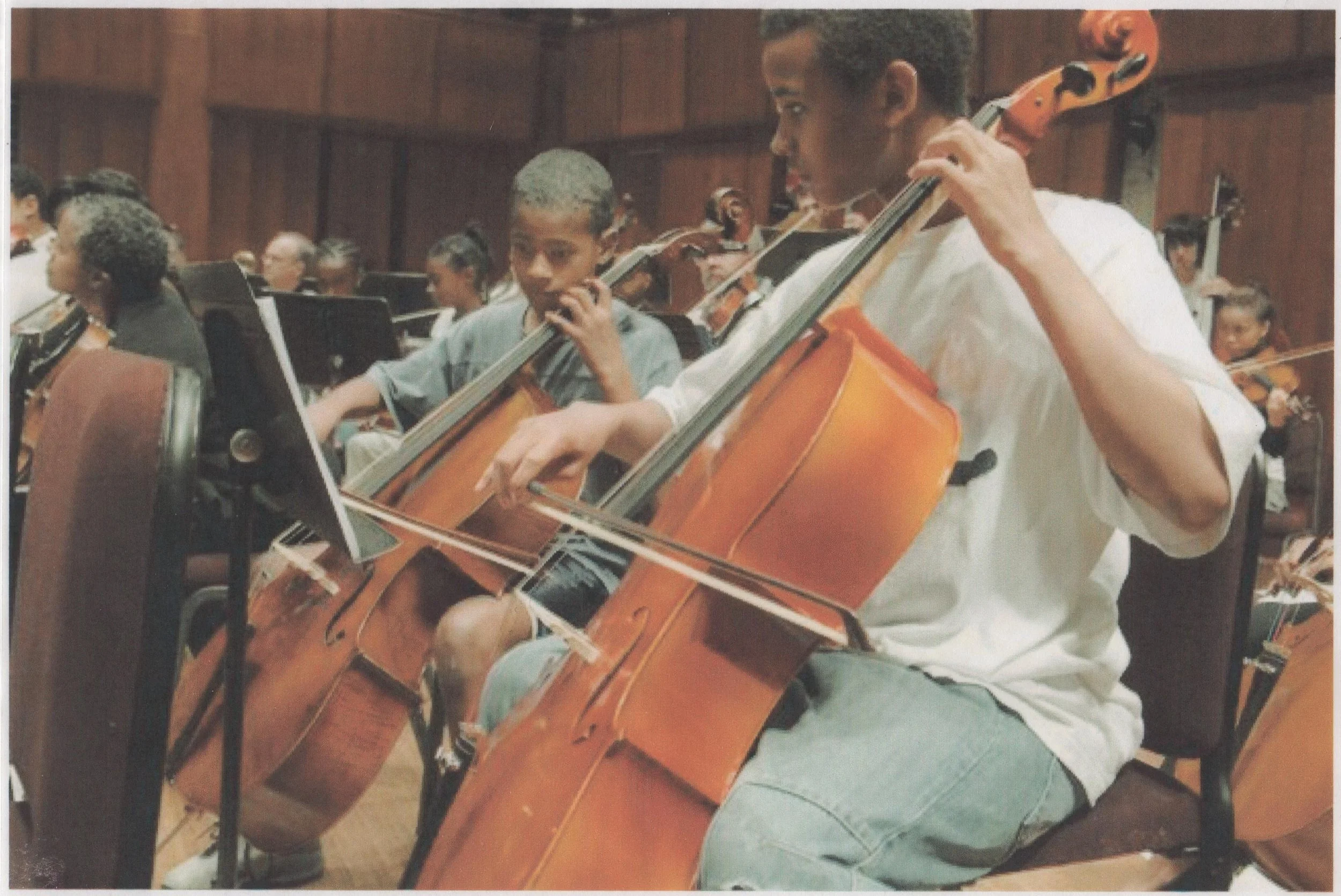 Benjamin as Principal Cellist in DC Youth Orchestra