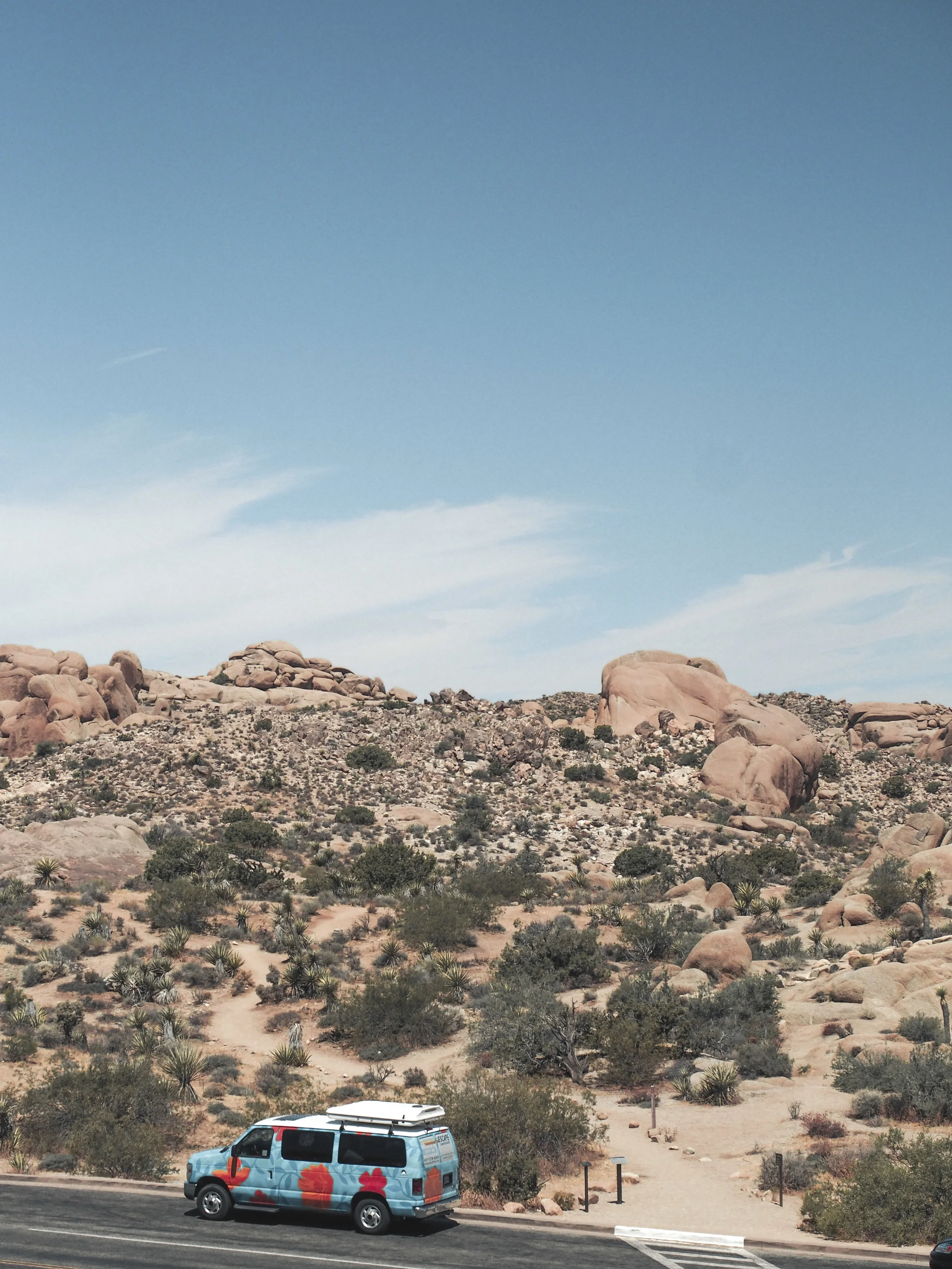 Joshua Tree National Park is an other-worldy area of desert in California. With stunning rock formations and unique trees and plants, it's filled with amazing hiking trails and scenic views. #nationalpark #joshuatree #california #hiking