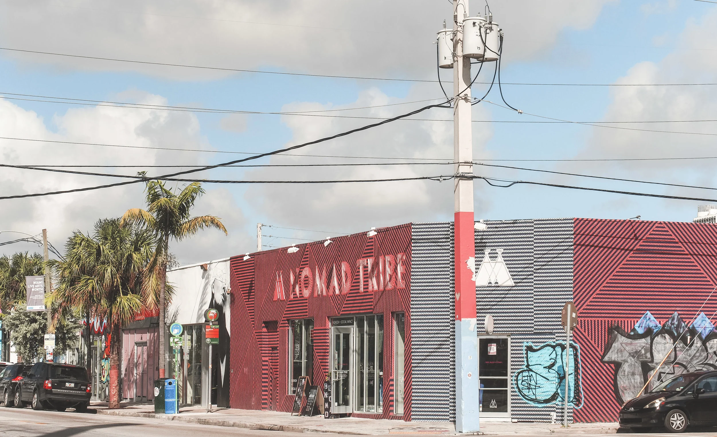 Miami is much more than beaches and tan lines. Wynwood is a thriving art district where everything from buildings to light poles to sidewalks are covered in bright and colorful street art. Take a walk through the neighborhood on your next Miami vacation. #wynwood #wynwoodwalls #miami #streetart