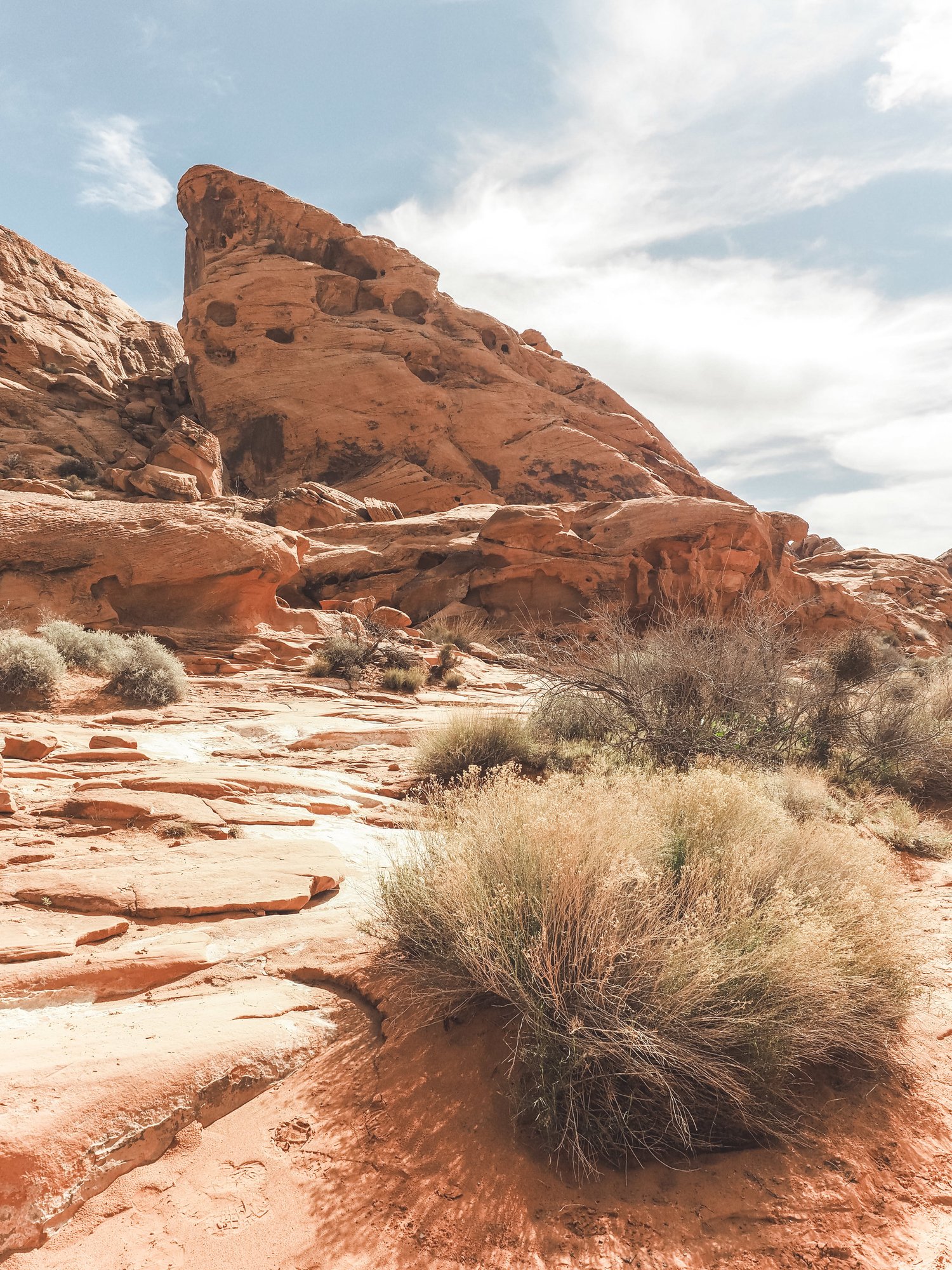 desert valley outdoors on Hiking In The Nevada Desert Valley Of Fire State Park Adrift Aesthetic