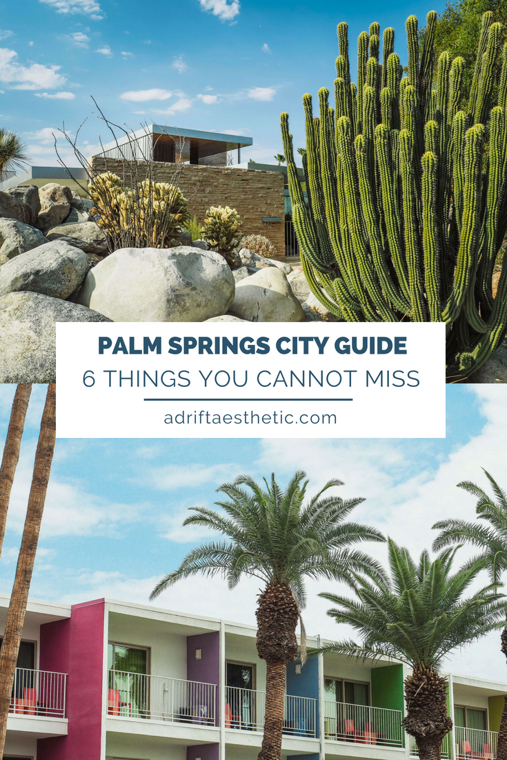 The bright colors and desert vibes of Palm Springs are perfect for a relaxing vacation. Learn more about where to stay and how to experience the city and have a blast despite the heat. #palmsprings #california #cityguide #travel