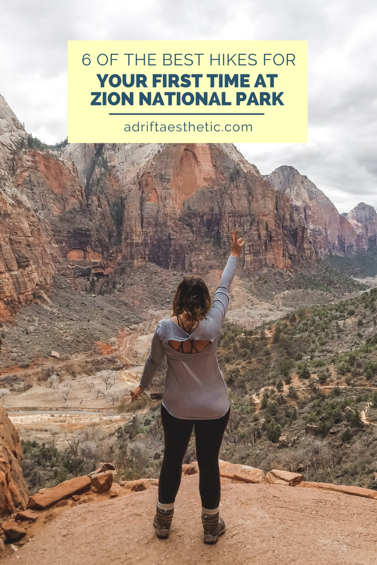 Zion National Park is one of the most popular stops in Utah. Hiking within a canyon means you have amazing views no matter where you are. Learn more about the best hikes and the most amazing scenic drive that first timers have to experience. #zionnationalpark #utah #hiking
