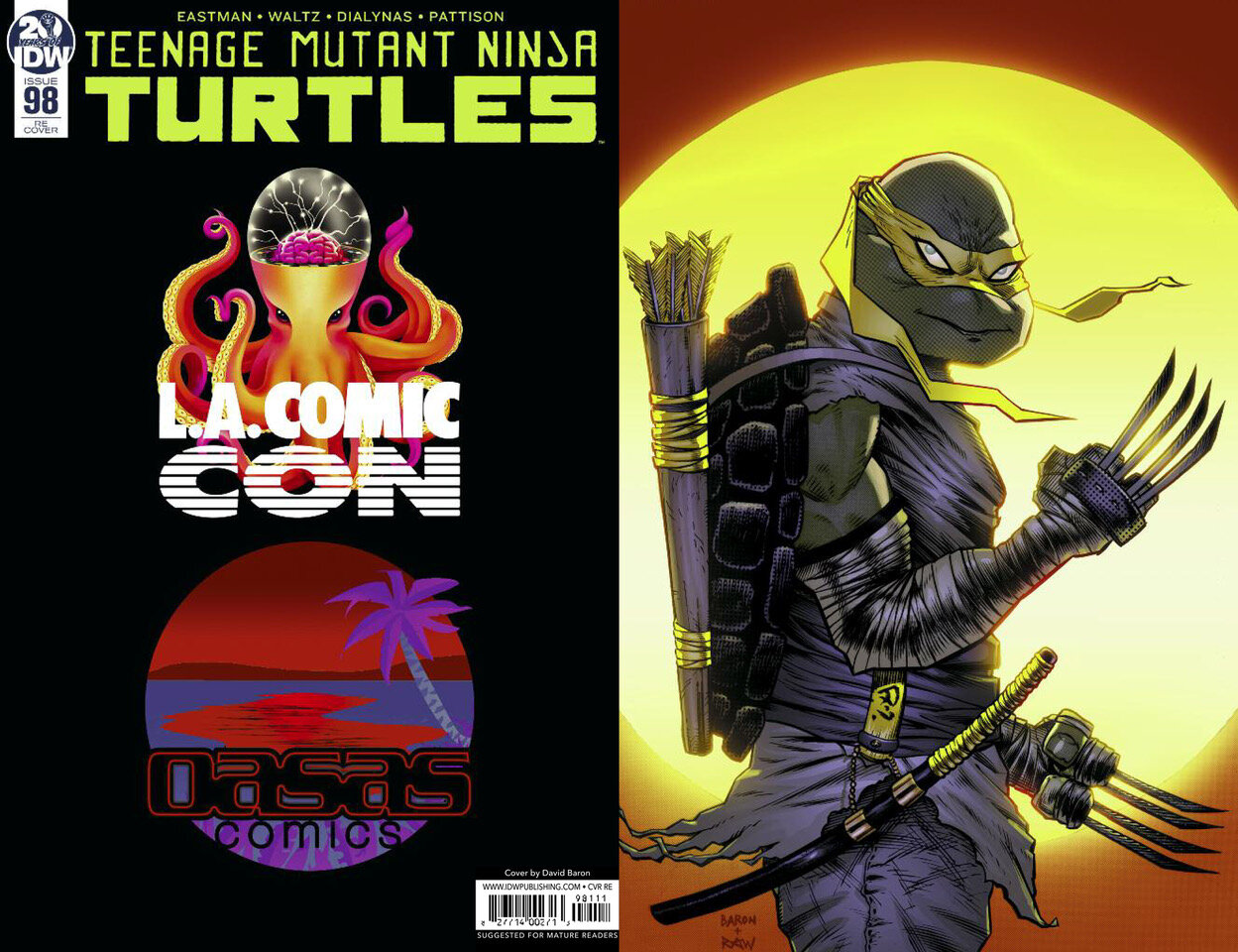 TMNT 98 OASAS Comics / LACC 2019 Exclsuive "Sun" Virgin Variant