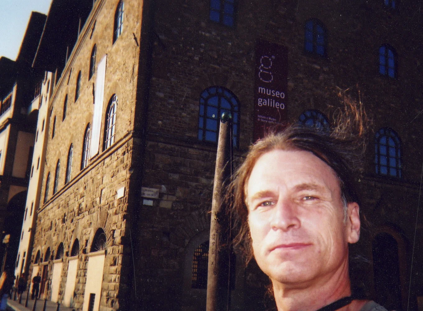 Matt in front of the Museo Galileo in Florence, Italy