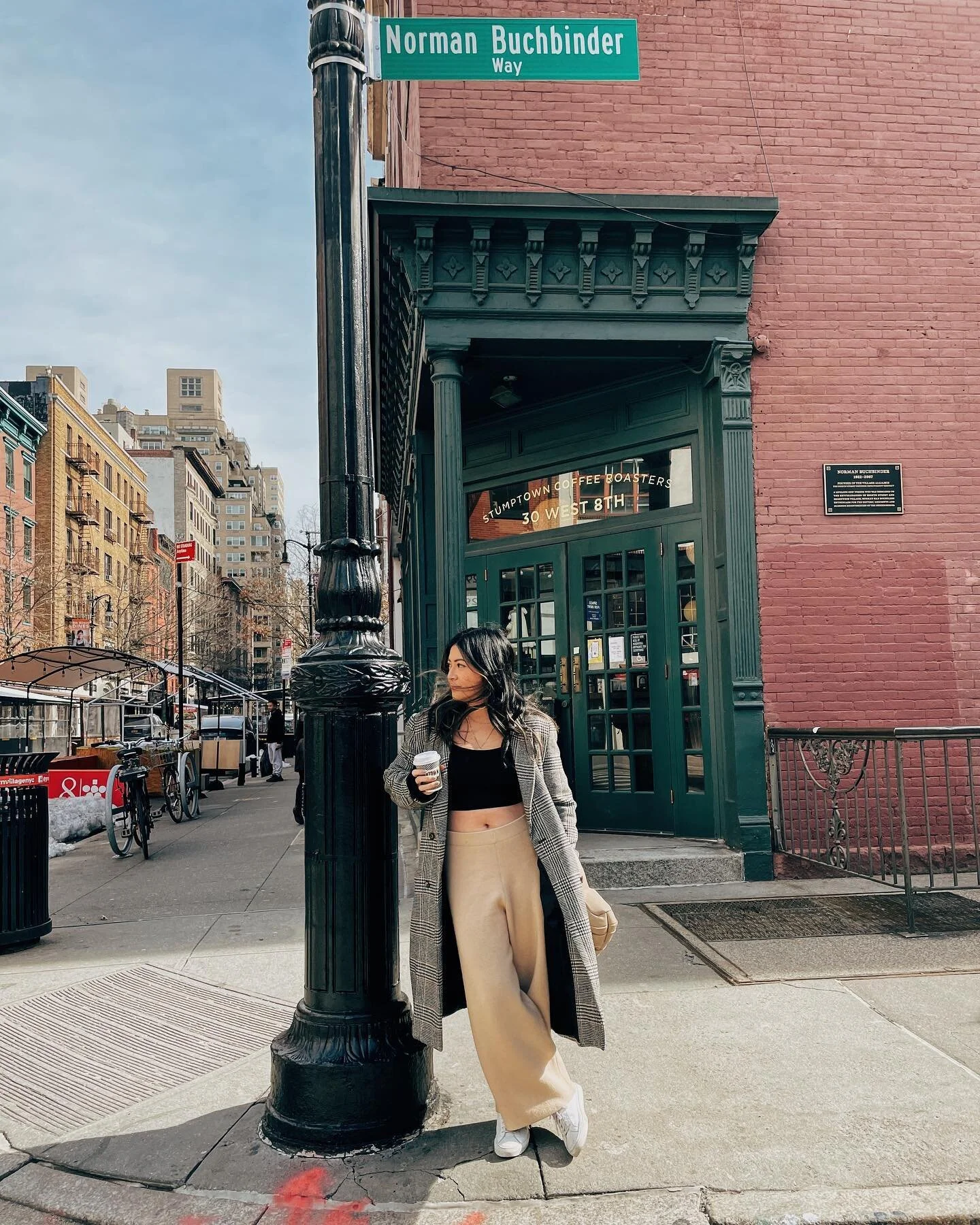 earlier this week when the weather app hit 50 degrees in nyc ⛅️
