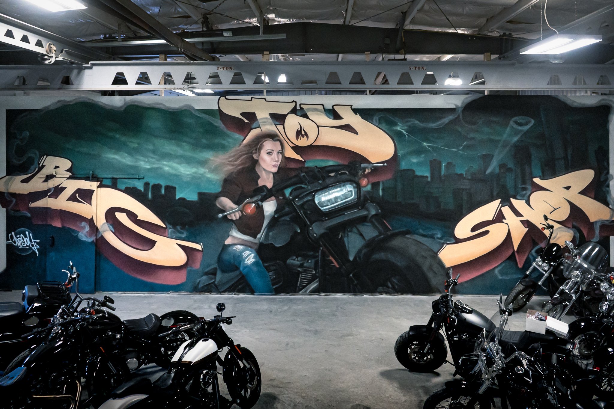 High Detail - Blake Lively Riding a Harley
