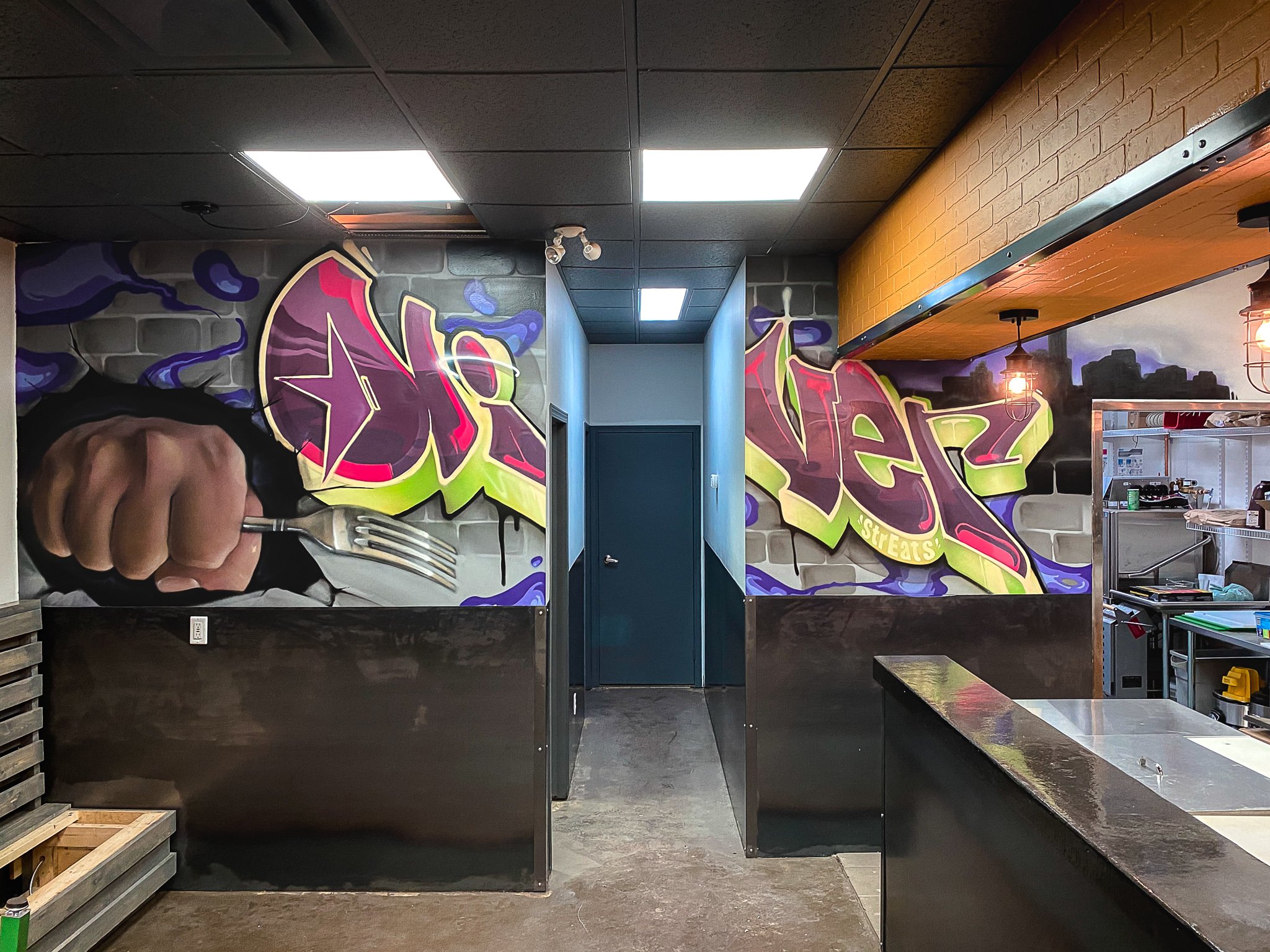 Graffiti - Oliver StrEATS Kitchen 