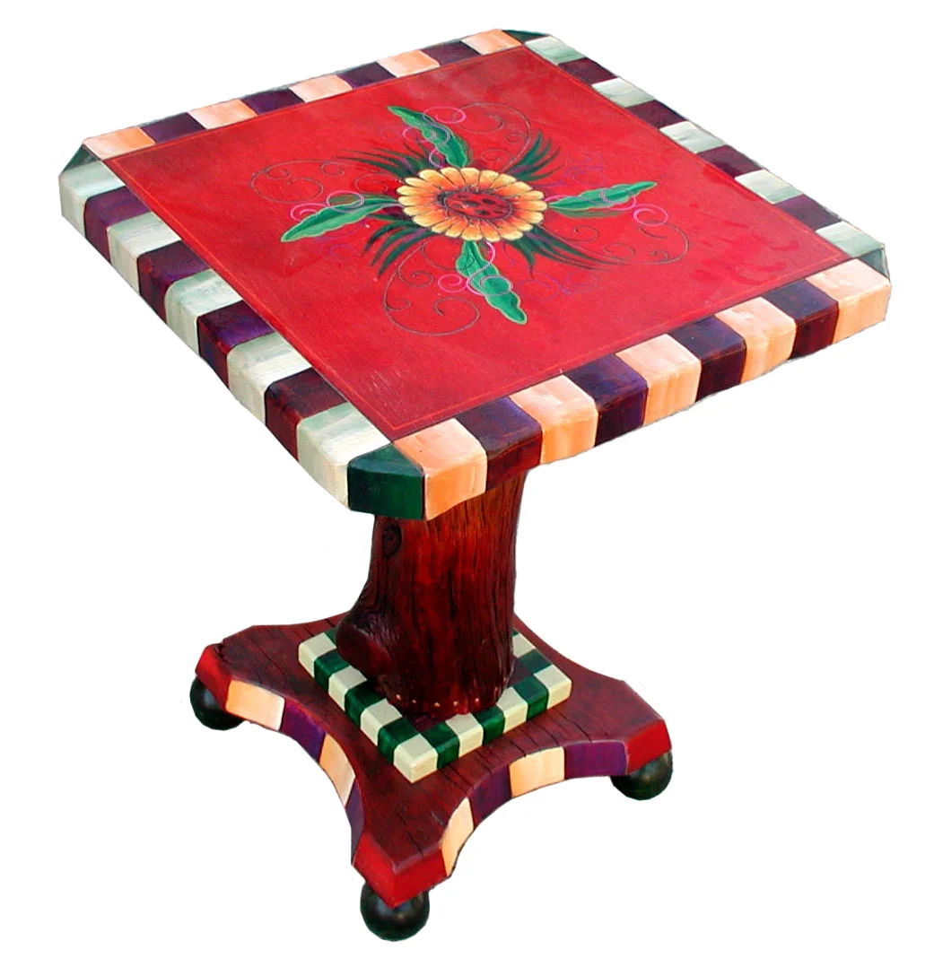 One of a kind end table.