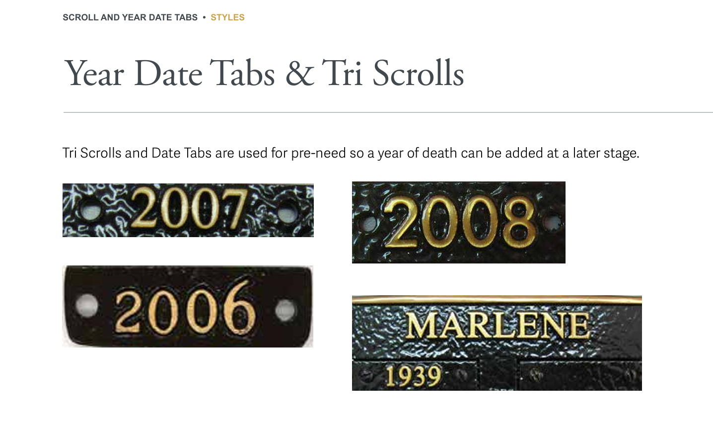 Date of death tab