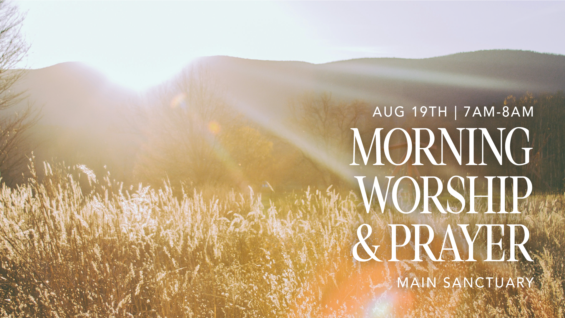 Morning Worship &amp; Prayer