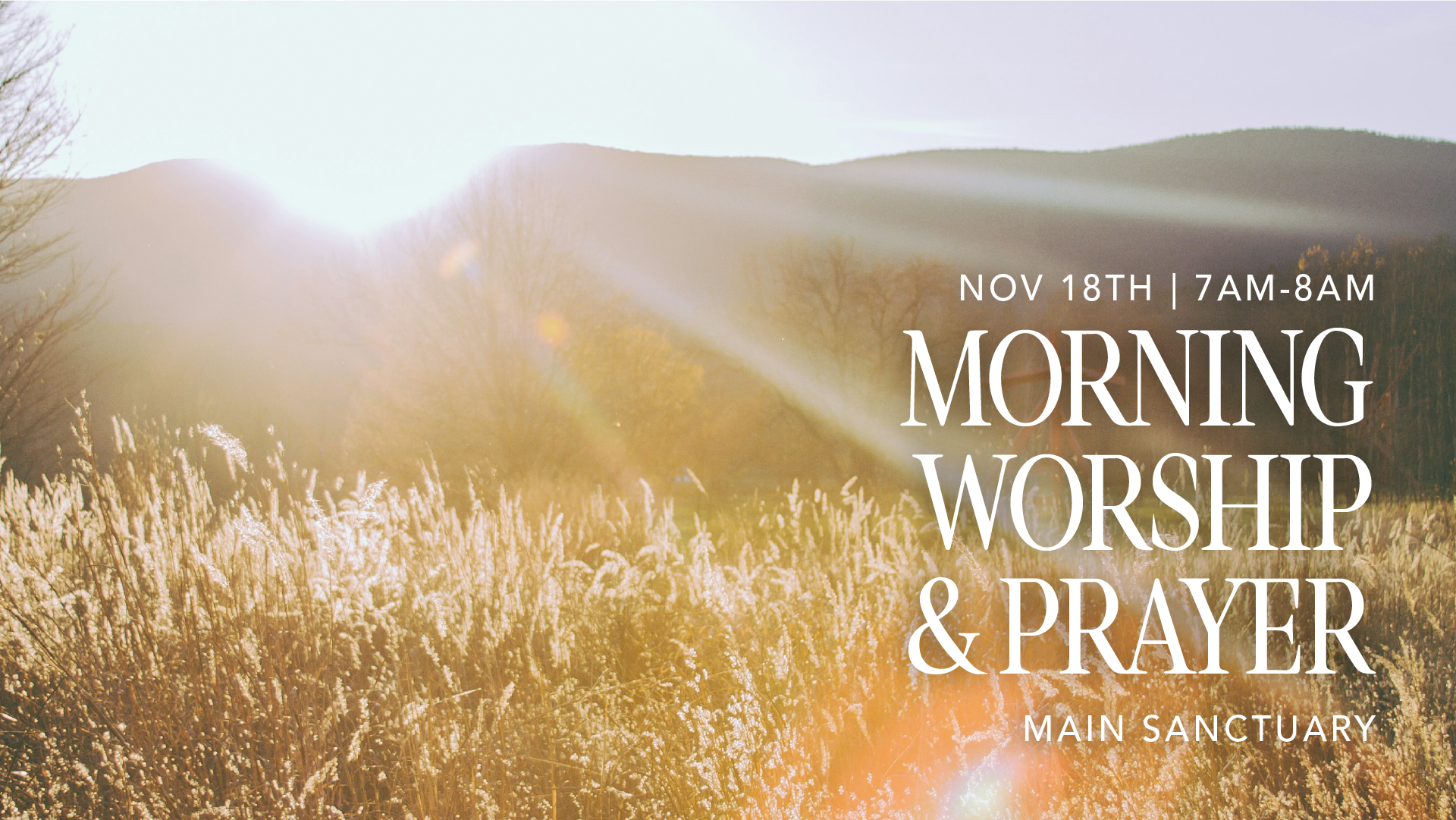 Morning Worship &amp; Prayer