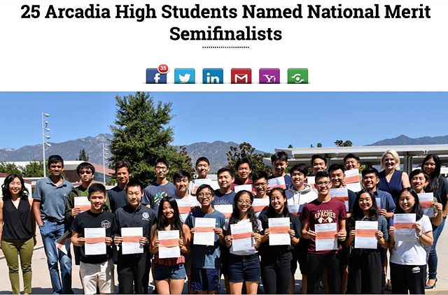 Fun fact: This year, Arcadia High led in most students named &ldquo;National Merit Scholarship Semifinalist&rdquo; in ALL of Los Angeles County! Way to go JASON! 👏🏻
The National Merit Scholarship Program is a prestigious academic competition recogn