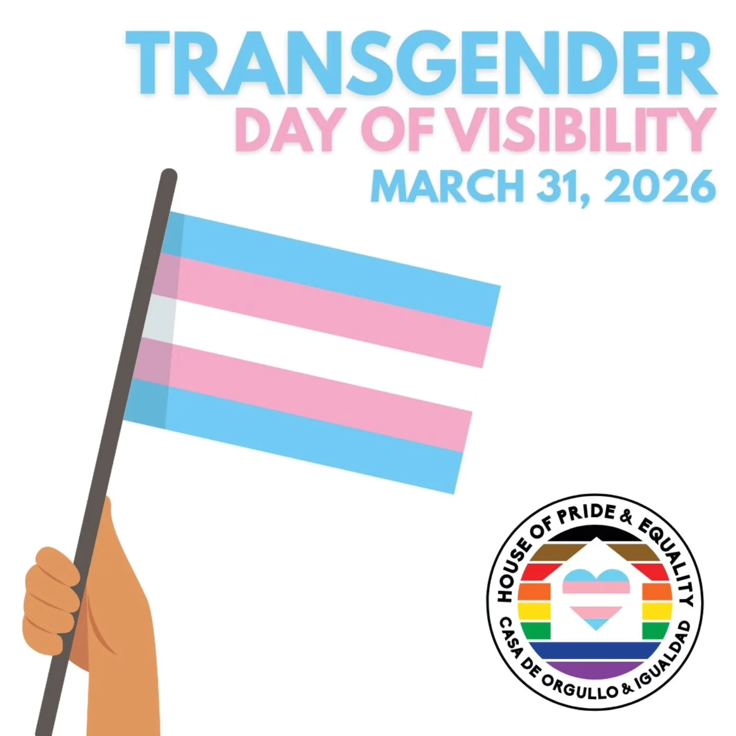Trans people have always existed in this world, and they always will. March 31st is Transgender Day of Visibility. Today, and everyday, we celebrate the lives and contributions of trans individuals, while still recognizing the ongoing fight for safet