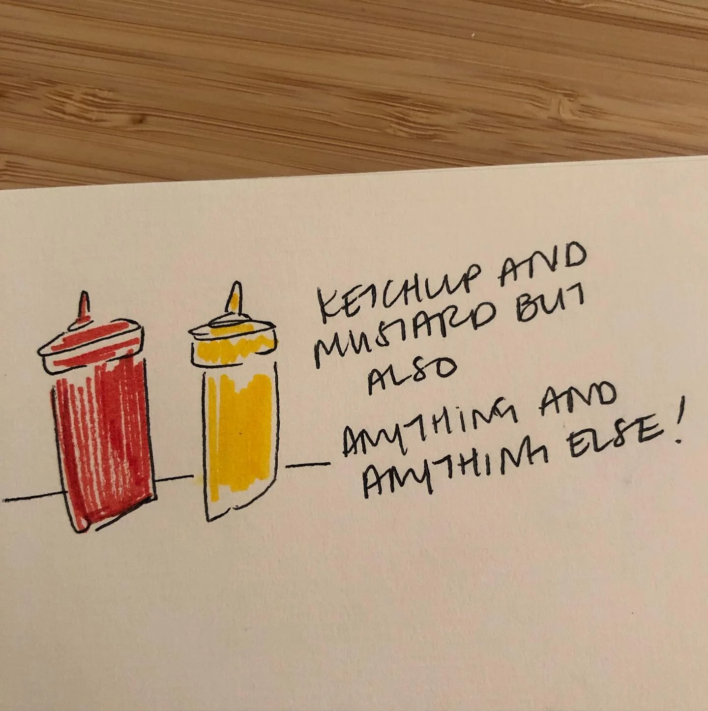perhaps&hellip;. red food coloring and yellow food coloring?