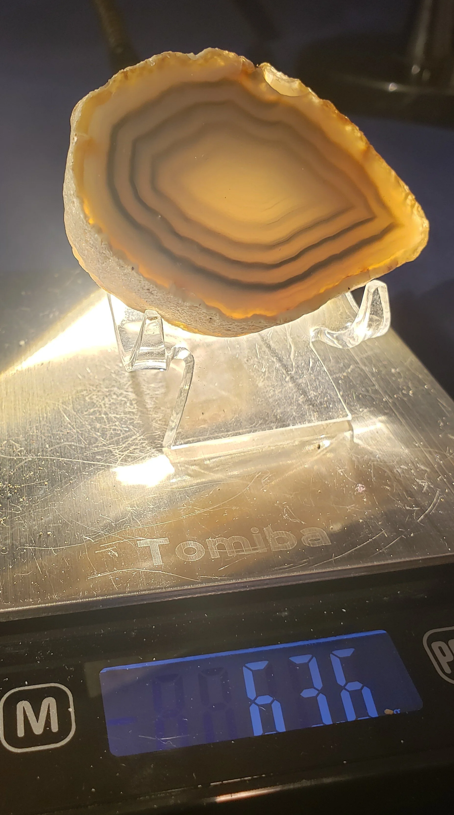 Agate slab thick 027