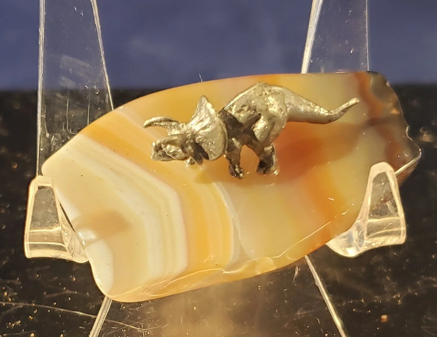 Agate with Pewter Dinosaur.jpg