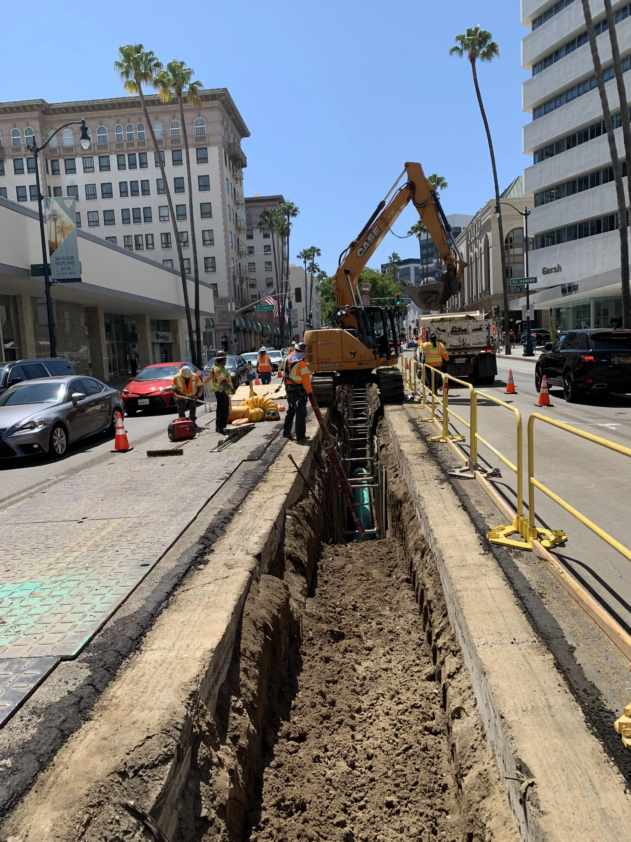 Wilshire/Rodeo Station, Purple Line, Street Improvements & Drainage