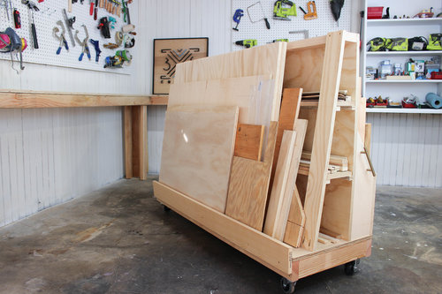 Rolling S Wood Storage Cart 3x3, Wood Storage Cart Plans